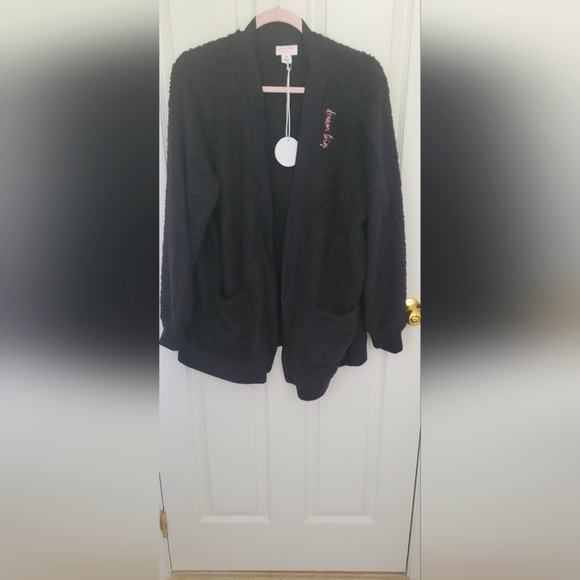 Lacey Chabert Marshmallow Chenille Cozy Cardigan - Picture 2 of 10